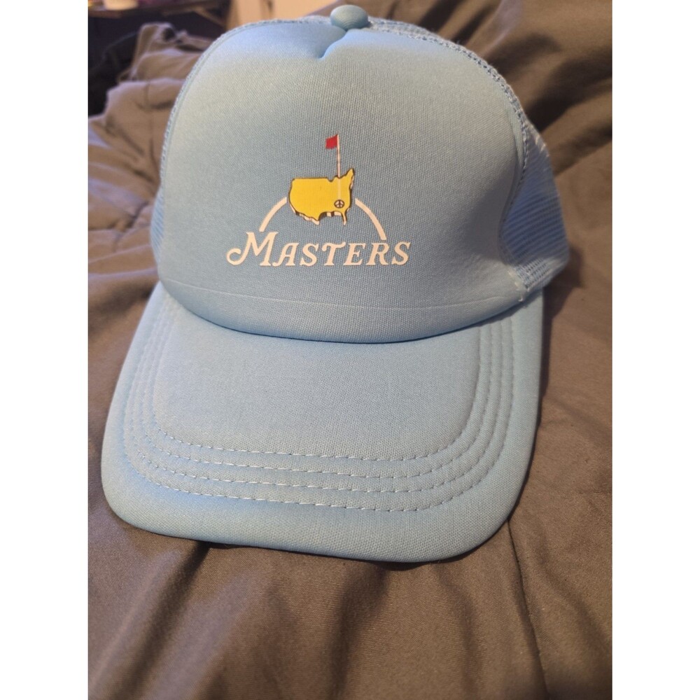 Masters Tournament trucker-style hat with the recognizable Augusta map/flag logo